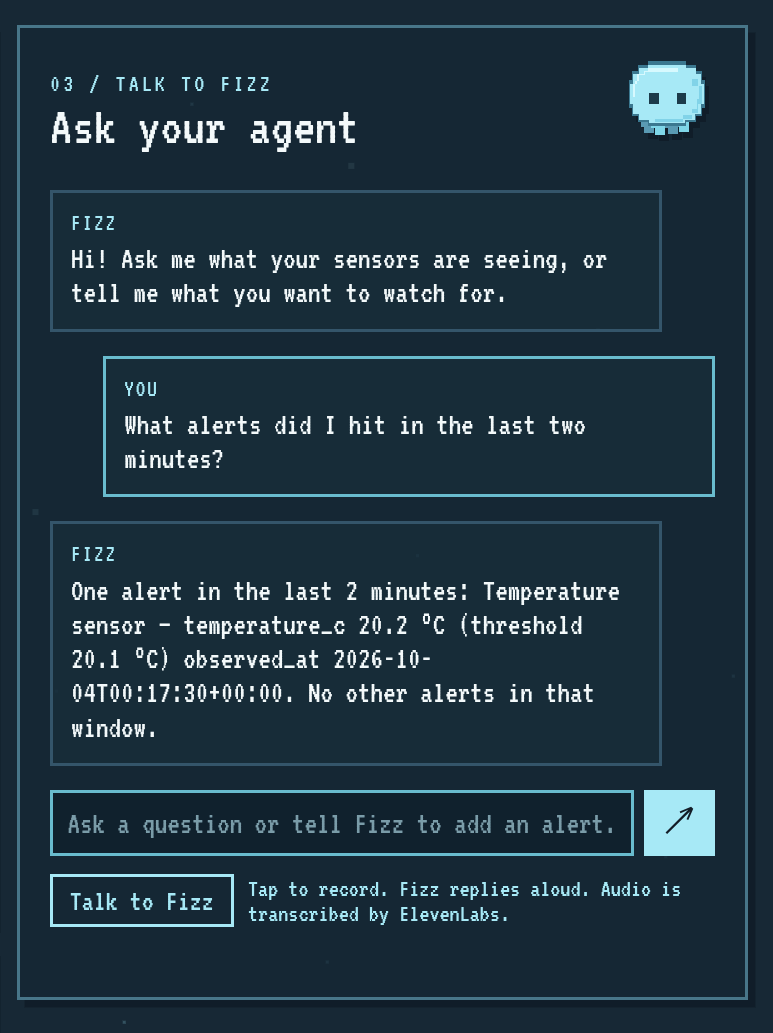 Project photo 3 for Fizz: the physical layer for AI agents
